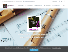 Tablet Screenshot of musikschule-gap.de